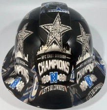 New Full Brim Hard Hat Custom Hydro Dipped DALLAS COWBOYS NFC EAST CHAMPIONS