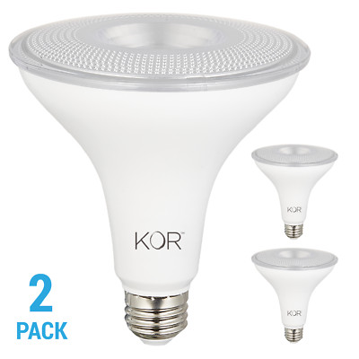 2 Pack LED 40° Flood FL 15W 100W 120V PAR38 Medium E26 Dimmable 3000K Warm White