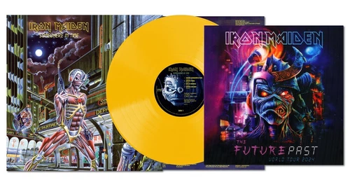 Iron Maiden 'Somewhere In Time' Yellow Vinyl w Lenticular - NEW