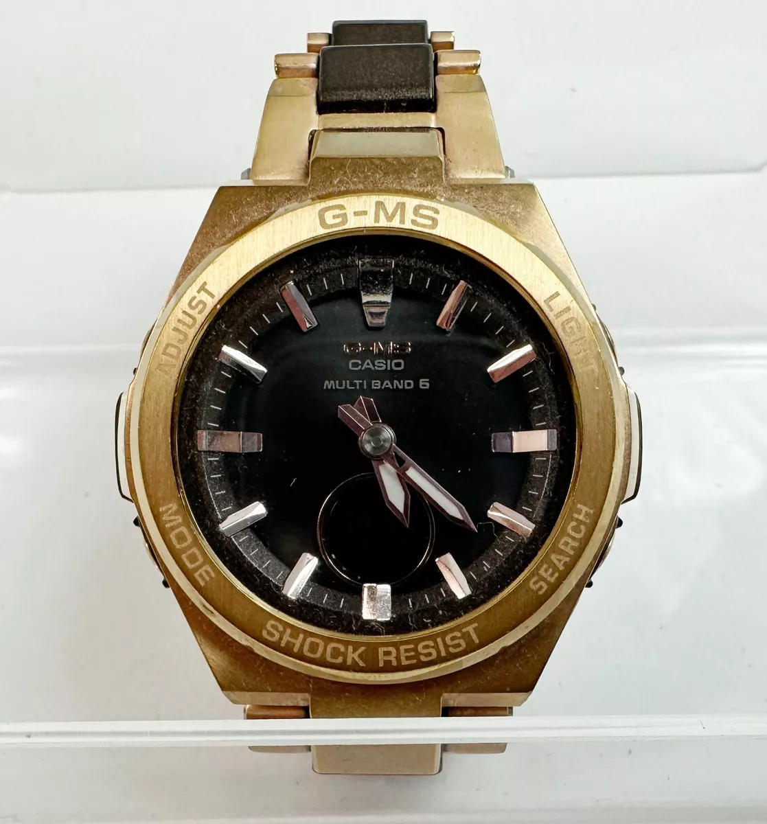 BOXED CASIO G-SHOCK G-MS MSG-W200CG GOLD LADYS Wrist Watch Fedex Japan  WORKING