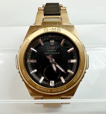 BOXED CASIO G-SHOCK G-MS MSG-W200CG GOLD LADYS Wrist Watch Fedex 