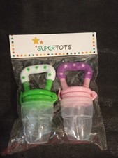 2-Pack Teething Baby Pacifiers Fresh Fruit Soothing Relief for Babies / Toddlers