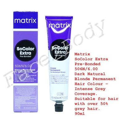 Matrix SoColor Extra Pre-Bonded 506N/6.00 Dark Nat. Blond Intense Grey Coverage