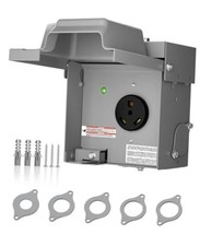 30 Amp RV Power Outlet Box 125V - Lockable NEMA TT-30R Box