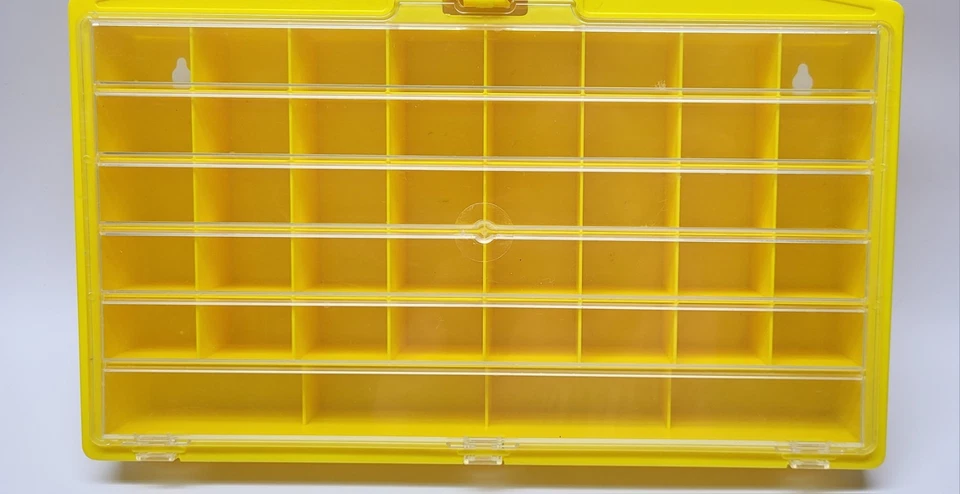 MICRO MACHINES GALOOB Yellow Carry Display Case Vintage 1980s Cars Holder EMPTY - Image 3 of 4