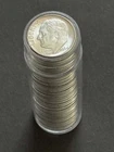 Roll of 50 Roosevelt Dimes 90% Silver 1964 D Uncirculated