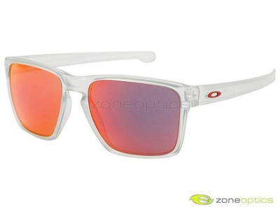 Oakley Sliver XL Sunglasses OO9341-09 Matte Clear/Torch Iridium