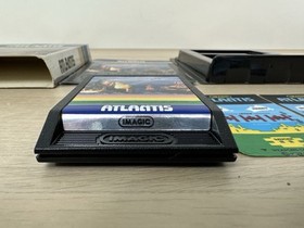 Atlantis 1982 Intellivision Complete w/ Game Box Manual Overlays Tested & Works