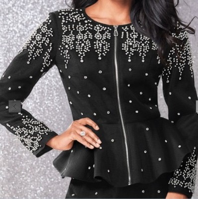 16 Midnight Velvet Black Embellished Formal Wedding Church Kenedee