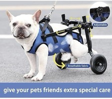 Dog Wheelchair Adjustable for Back Legs - Size XS Blue