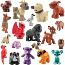 181 LEGO Tiere Reh Dinosaurier Vogel Drache Hund Katze Tiger Eule Pferd Igel