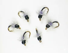 Blindside Midge UV Black Soft Hackle Nymphs - Premium Trout Fly Fishing Flies