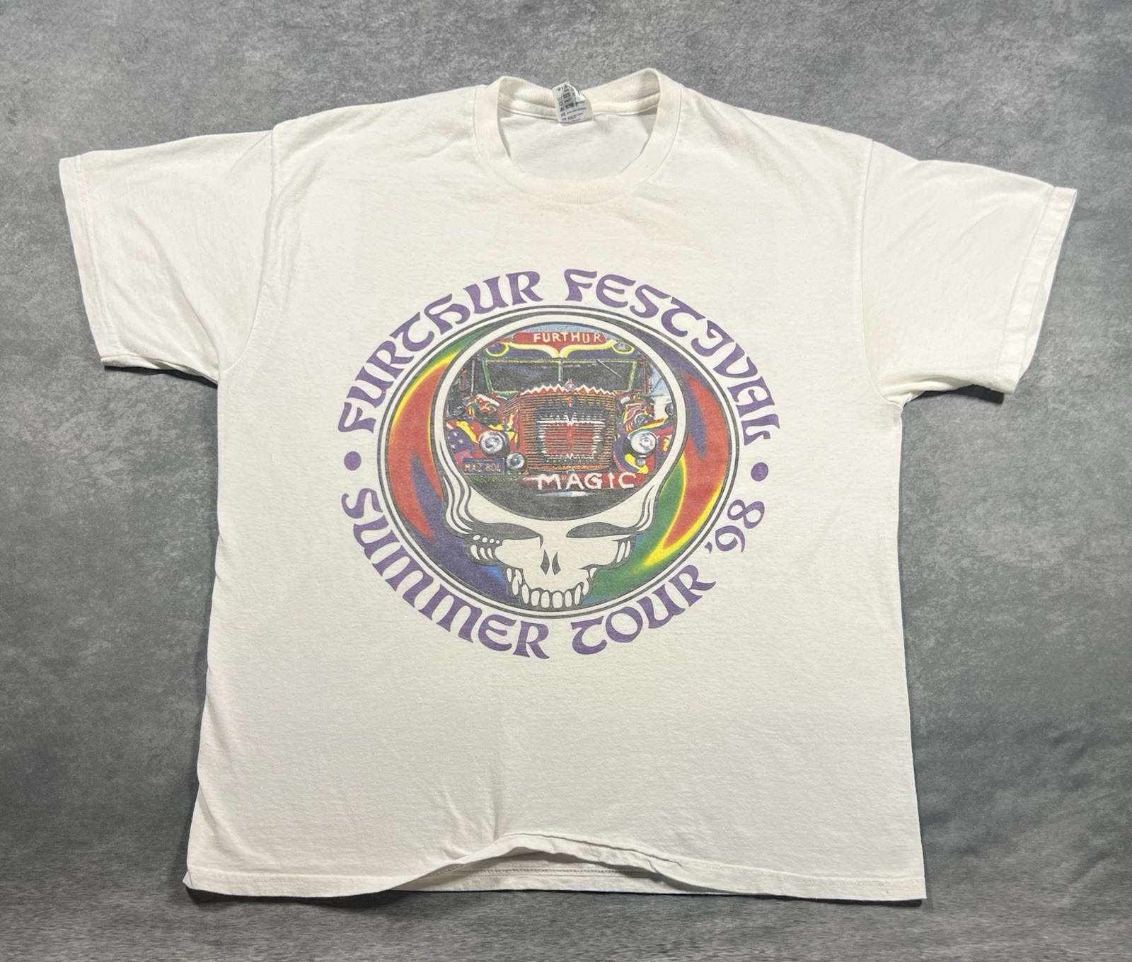 Vintage 1998 Grateful Dead Furthur Festival Shirt Size XL Hot Tuna Rusted Root
