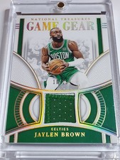 2023 Panini National Treasures Jaylen Brown #PATCH PRIME /25 Game Worn Jersey