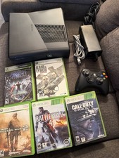 Microsoft Xbox 360 120GB Home Console - Matte Black With Games