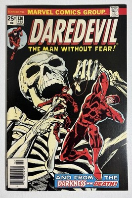 Daredevil #130 (1976) Bronze-Age DD - The Man Without Fear! EPIC SPOOKY COVER!