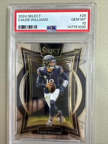 2024 PANINI SELECT #25 CALEB WILLIAMS ROOKIE RC PSA 10