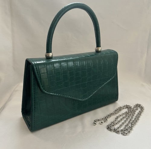 Classic Lucy Handbag 1940s - 1950s Vintage Inspired Green Handbag BNWT RRP £36 - Picture 3 of 3
