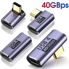 90 Right Angle USB C to USB C Adapter Type C Fast Charging Converter 40Gbps 100W