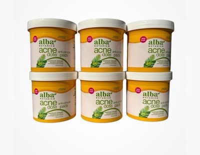 Alba Botanica Acnedote Anti-Pimple Pads 6 Pack 360 Pads Total Max Strength