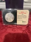 1998 LITTLETON 1OZ  SILVER AMERICAN EAGLE UNCIRCULATED $1 DOLLAR  Toning/Haze