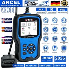 2026 ANCEL Pro Profi KFZ Diagnosegerät Auto OBD2 Scanner EPB DPF Für VAG VW Audi