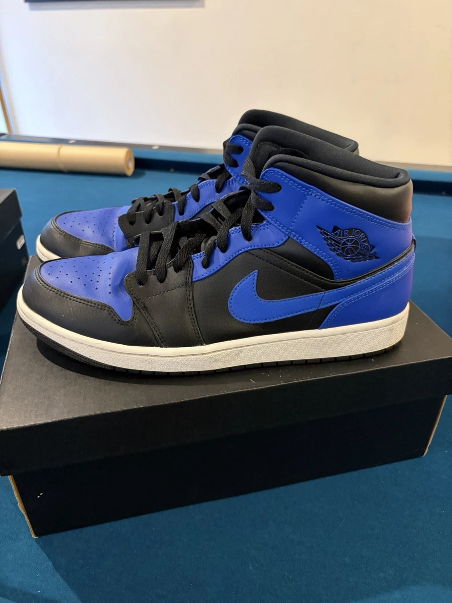 Air Jordan 1 Mid “Hyper ” Preços baixos em Jordan 1 Mid Black Hyper Royal | eBay