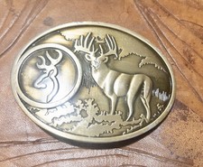 Western Outdoors Gold Deer Belt Buckle