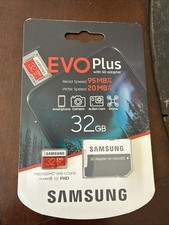 Samsung 32GB EVO Plus MicroSD Card for Cameras, Handheld Consoles, Phones