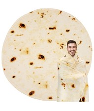 Tortilla Blanket Wrap Throw Funny Gag Gifts for Kids Adults Large Taco Burritos