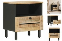 Nachttisch Natur 40X33X46 Cm Massivholz Mango