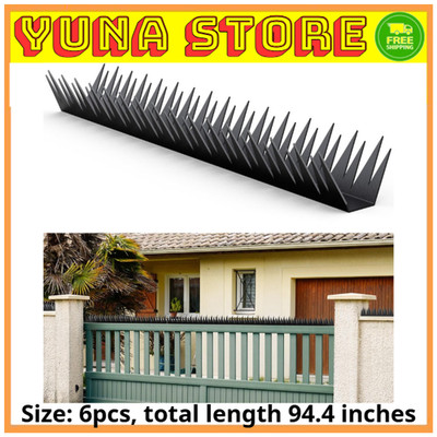 Anti Climb Fence Spikes Metal for Outdoor Walls, Garden Fences,Intruder Deter...