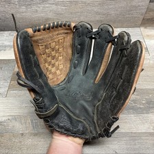 Rawlings RBG36BTN 12.5 inch Baseball Glove RHT Sport Black Leather Basket-Web