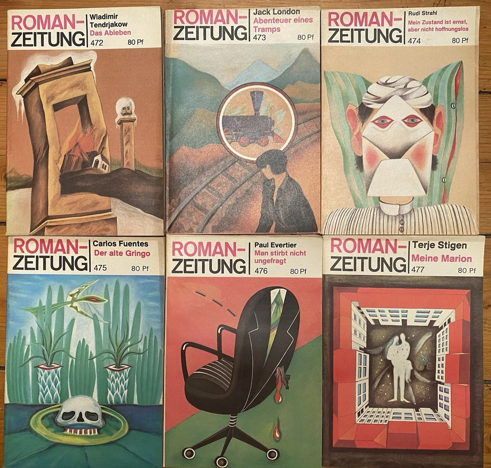 Roman Zeitung DDR 472-477 Tendrjakow London Strahl Fuentes 6 Hefte Ostalgie - Bild 1 von 1