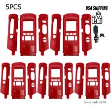 5PCS Red Repair Front Housing Case Side Cover for APX6000 APX8000 M2 Radio
