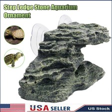Resin Turtle Sun Terrace Reptile Habitat Amphibian Climbing Ramp Aquarium Decor
