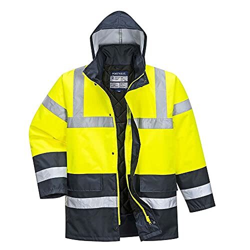 Portwest S466 Hi-Vis Giacca Traffic Bicolore, Giallo