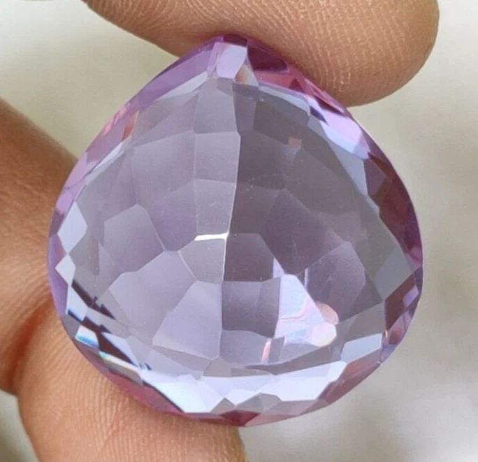 AAA+ 44.25 Ct. Purple Amethyst Pear Cut Facete Loose Gemstone for Ring & Pendant - Image 4 of 4