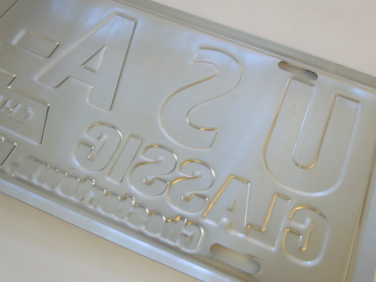 Classic Chevrolet USA1 Booster Plate Chestertown Maryland Dealer Car