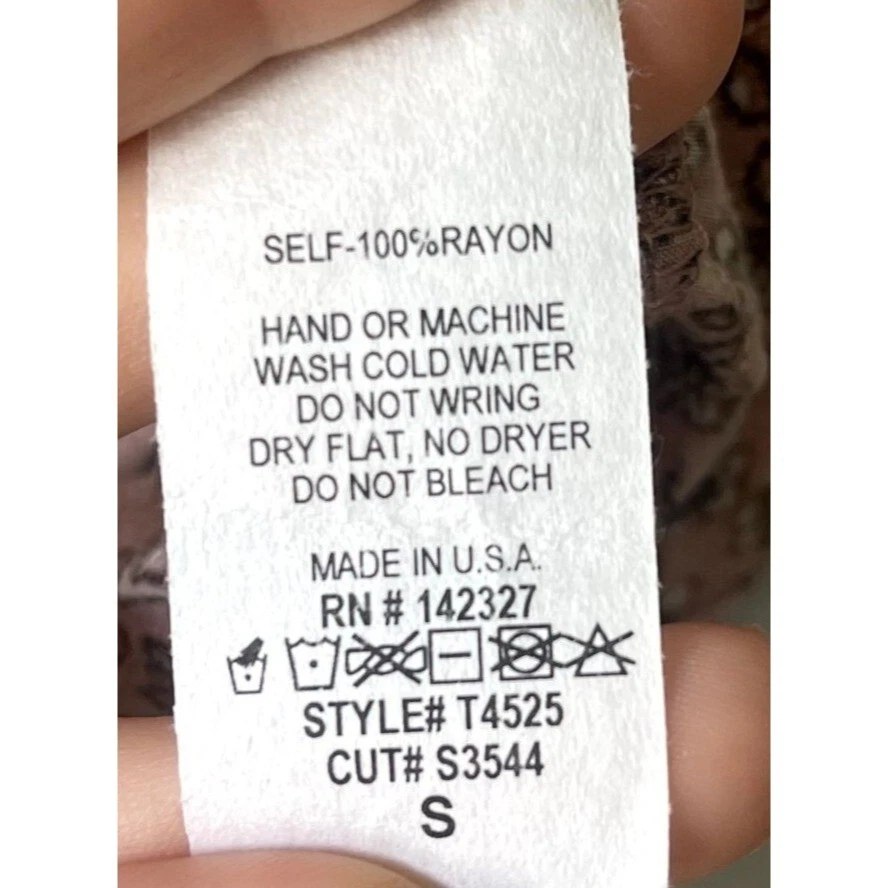 De Colección Delicado Hooligan Y2K Boho Crop Top S Hippie Floral Concierto Festival Western Foto 4 de 4