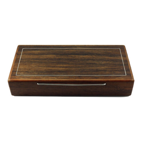 Rosewood Box with Inlaid Sterling Silver - Denmark - 1960s - Picture 4 of 5