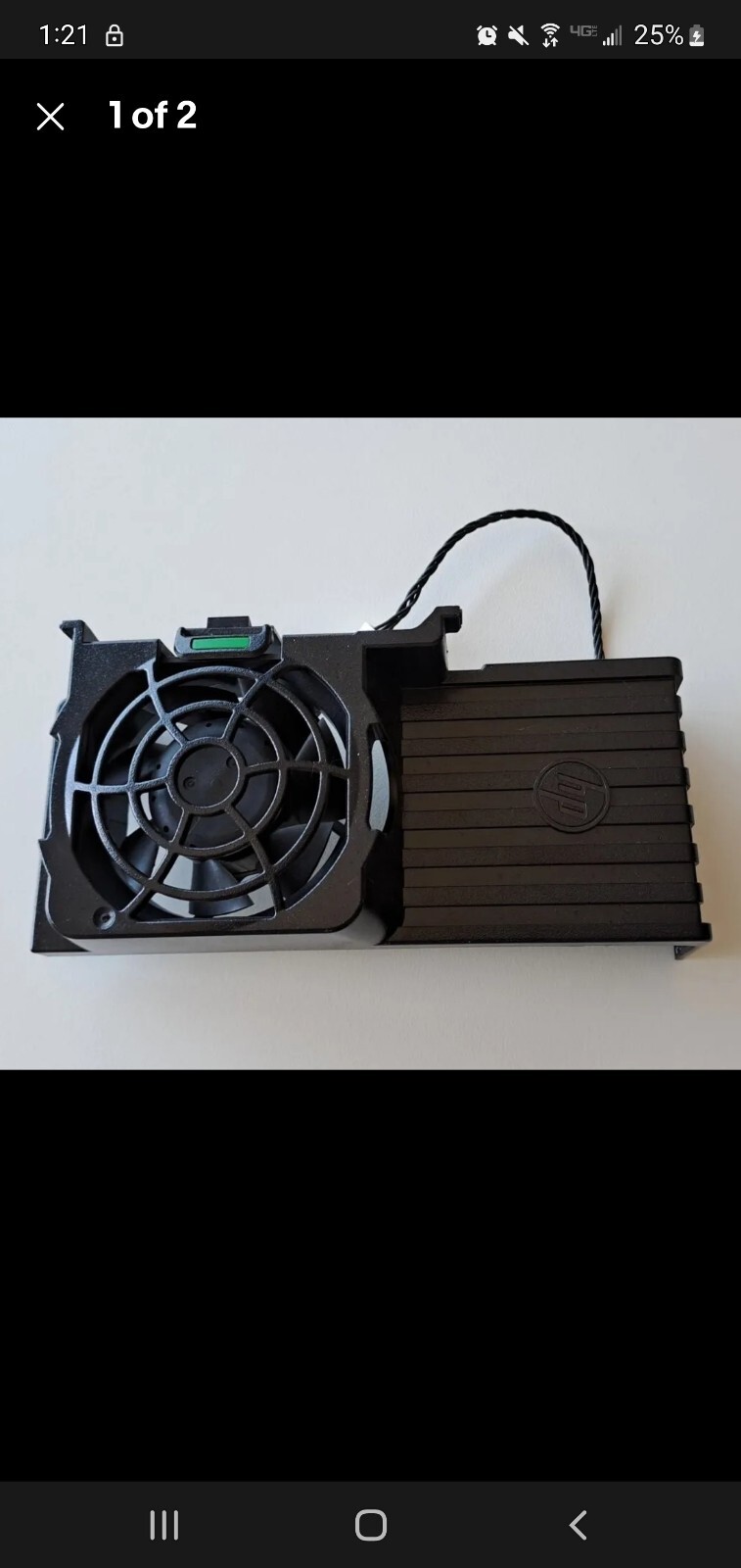 HP Z420 RAM Memory Cover Fan Assembly 663069-001 647293-001 for  