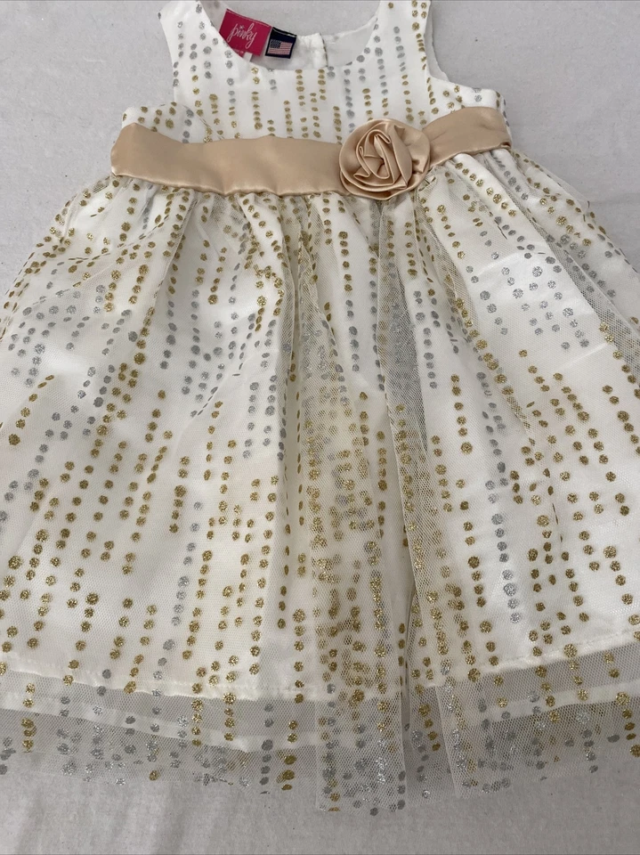 Vestido Pinky Bebé Niñas Verano Elegante ☼ Talla 24m Foto 4 de 4