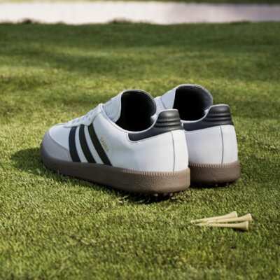 adidas Samba Golf ホワイト/ブラック Size 7.5 - adidas Samba Spikeless Golf White Black Gum for sale