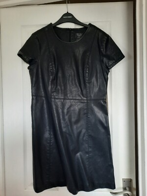 Faux Leather Capped Sleeve Lined Mini Dress Size 12 Deminm&Co Primark With Tags | eBay UK Faux Leather Capped Sleeve Lined Mini Dress Size 12 Deminm&Co Primark With Tags | eBay UK