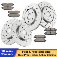 Front Rear Rotors Brake Pads Fit Town Country Grand Caravan Dual Piston Brakes
