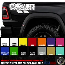 Vinyl Stickers Decal Graphics For Dodge Ram Fits Power Wagon Hash Truck Set x2