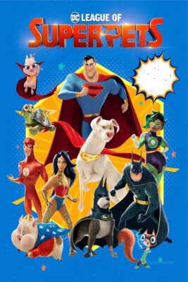 DC League of Super Pets B Movie Office Wall Print Poster 24x36