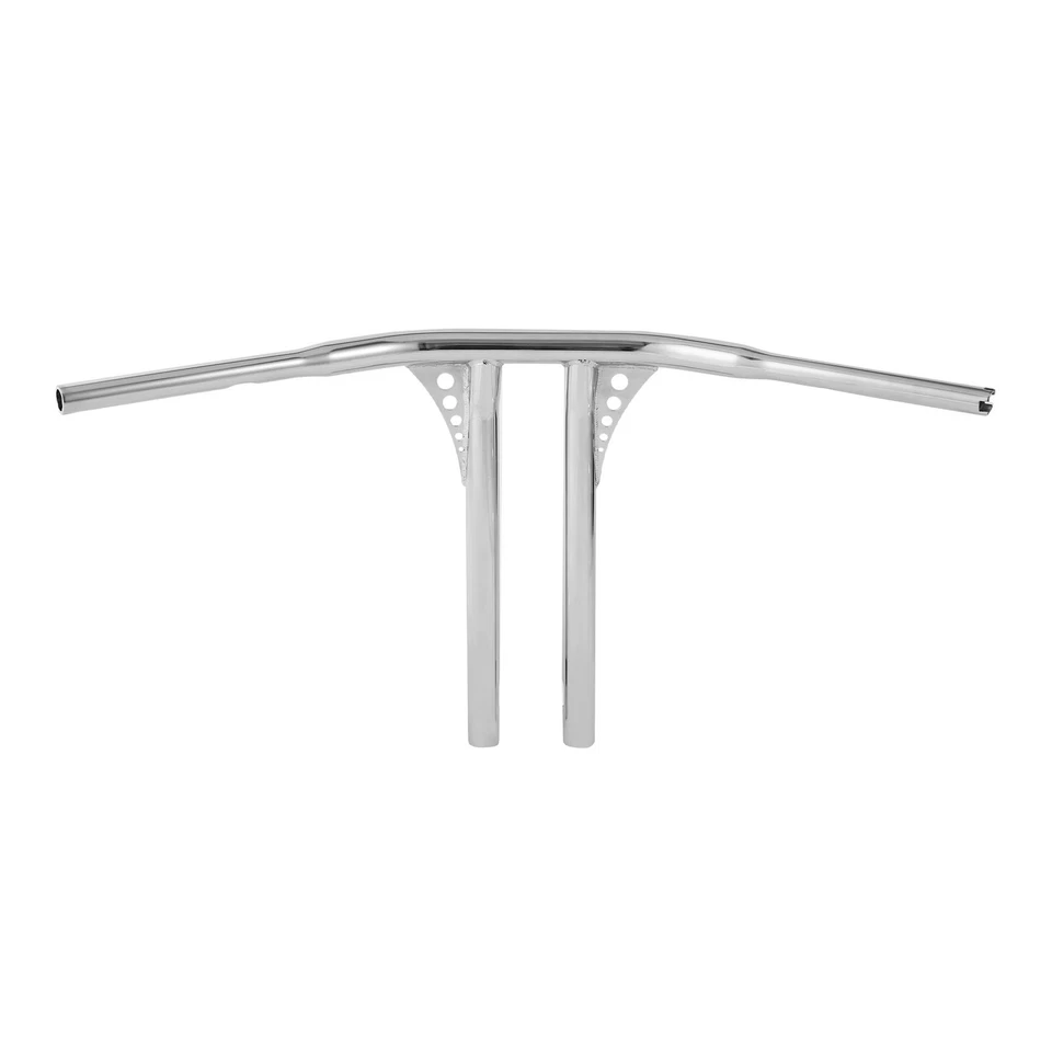 Manillar de barra en T de 16"" de elevación 1-1/4" apto para Harley Dyna Softail FLST FXST Road King Foto 4 de 4