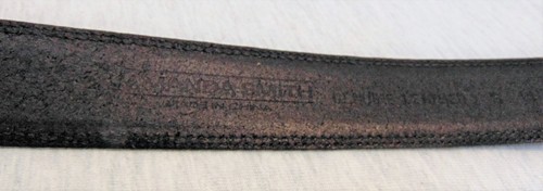 Amanda Smith Black Leather Dress Belt Size S - Picture 6 of 7